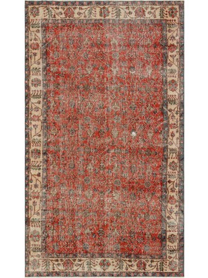 Hali.Net 157x268 cm Bej Atina Anadolu Yün Halı | Salon Yatak Odası Halısı | Doğal Yün El Yapımı El Dokuma Hav Vermez | UNİQUE-34271