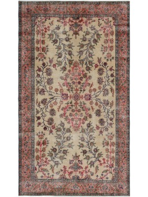 Atina Mor Eskitme Yün Modern Desenli Yün Hav Toz Vermez Leke Tutmayan Salon Yolluk Mutfak El Dokuma Halı