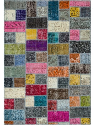 Atina Pembe Eskitme Yün Modern Desenli Yün Hav Toz Vermez Leke Tutmayan Salon Yolluk Mutfak El Dokuma Halı