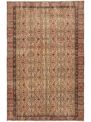 Hali.Net 162x256 cm Çok Renkli Bej Bitkisel Klasik Desenli Halı | Salon Yatak Odası Halısı | Hav Vermez | UNİQUE-17491