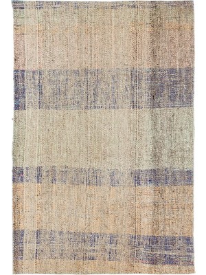 Hali.Net 88x132 cm Kırmızı Bej Geometrik Bohem Yamalı Halı | Salon Mutfak Halısı | Hav Vermez | UNİQUE-37112