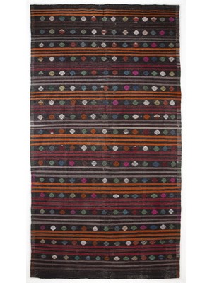 Hali.Net 204x376 cm Mor Vintage Anadolu Yün Halı | Geniş Salon Yatak Odası Halısı | Doğal Yün El Yapımı El Dokuma Hav Vermez | UNİQUE-532