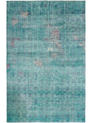 Vintage Bej Çerçeveli Yün Modern Desenli Yün Hav Toz Vermez Leke Tutmayan Salon Yolluk Mutfak El Dokuma Halı