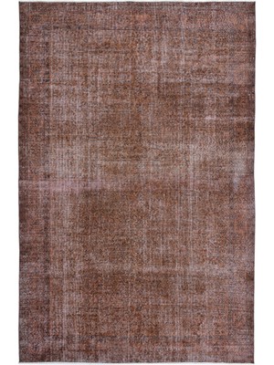 Vintage Fuşya Eskitme Yün Modern Desenli Yün Hav Toz Vermez Leke Tutmayan Salon Yolluk Mutfak El Dokuma Halı