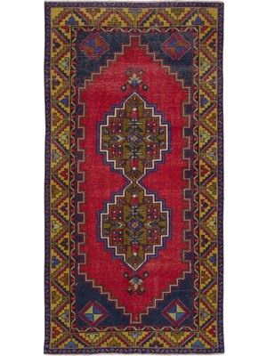Hali.Net 113x222 cm Bej Teselya El Dokuma Yün Halı | El Yapımı Doğal Yün Salon Halısı | Geleneksel Anadolu Hav Vermez | UNİQUE-31501