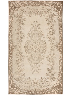 Atina Krem Eskitme Yün Modern Desenli Yün Hav Toz Vermez Leke Tutmayan Salon Yolluk Mutfak El Dokuma Halı