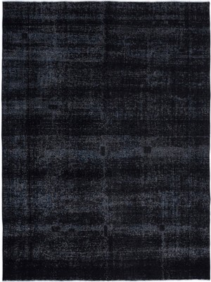 Hali.Net 280x371 cm Bej Siyah Motifsiz Vintage Eskitme Halı | Salon Yatak Odası Halısı | Hav Vermez | UNİQUE-16653