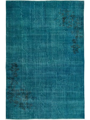 Vintage Pembe Göbekli Yün Modern Desenli Yün Hav Toz Vermez Leke Tutmayan Salon Yolluk Mutfak El Dokuma Halı