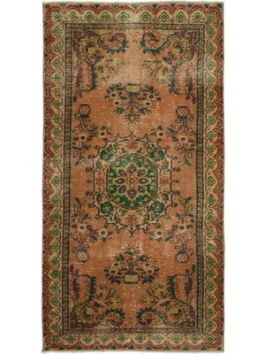 Hali.Net 139x265 cm Bej Atina Anadolu Yün Halı | Salon Yatak Odası Halısı | Doğal Yün El Yapımı El Dokuma Hav Vermez | UNİQUE-17633