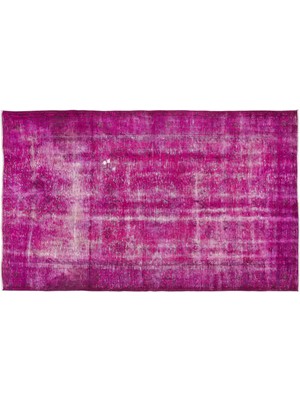 Pembe Eskitme Yün Modern Desenli Yün Hav Toz Vermez Leke Tutmayan Salon Yolluk Mutfak El Dokuma Halı