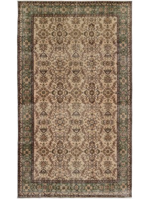 Atina Bej Eskitme Yün Modern Desenli Yün Hav Toz Vermez Leke Tutmayan Salon Yolluk Mutfak El Dokuma Halı