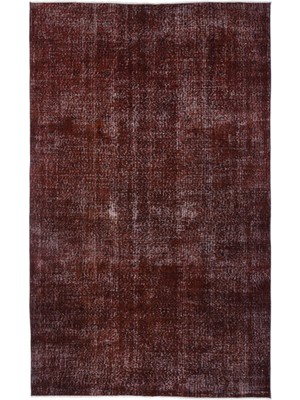 Atina Kahverengi Eskitme Yün Modern Desenli Yün Hav Toz Vermez Leke Tutmayan Salon Yolluk Mutfak El Dokuma Halı