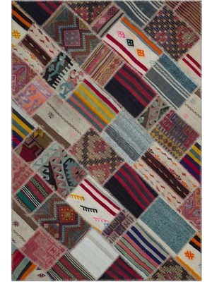 Atina Bej Eskitme Yün Modern Desenli Yün Hav Toz Vermez Leke Tutmayan Salon Yolluk Mutfak El Dokuma Halı