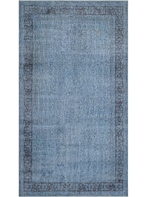 Hali.Net 177x315 cm Gri Vintage Anadolu Yün Halı | Salon Yatak Odası Halısı | Doğal Yün El Yapımı El Dokuma Hav Vermez | UNİQUE-27059