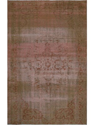 Atina Kahverengi Eskitme Yün Modern Desenli Yün Hav Toz Vermez Leke Tutmayan Salon Yolluk Mutfak El Dokuma Halı