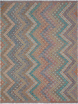 Atina Bej Eskitme Yün Modern Desenli Yün Hav Toz Vermez Leke Tutmayan Salon Yolluk Mutfak El Dokuma Halı