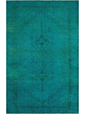 Epir Mavi Eskitme Yün Modern Desenli Yün Hav Toz Vermez Leke Tutmayan Salon Yolluk Mutfak El Dokuma Halı