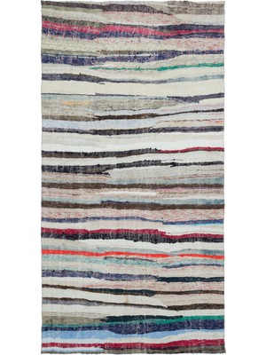 Hali.Net 163x293 cm Kahverengi Vintage Anadolu Yün Halı | Salon Yatak Odası Halısı | Doğal Yün El Yapımı El Dokuma Hav Vermez | UNİQUE-31704