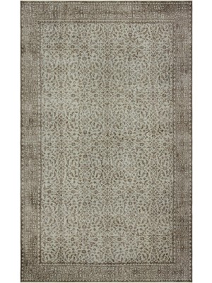 Hali.Net 168x274 cm Kahverengi Vintage Anadolu Yün Halı | Salon Yatak Odası Halısı | Doğal Yün El Yapımı El Dokuma Hav Vermez | UNİQUE-34297