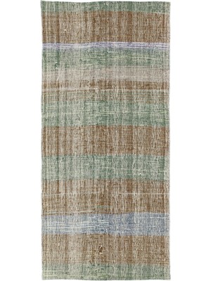 Hali.Net 84x181 cm Kırmızı Vintage Anadolu Yün Halı | Balkon Halısı Mutfak Koridor Halı | Doğal Yün El Yapımı El Dokuma Hav Vermez | UNİQUE-37105