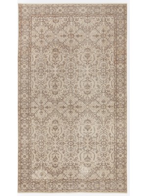 Atina Kırmızı Eskitme Yün Modern Desenli Yün Hav Toz Vermez Leke Tutmayan Salon Yolluk Mutfak El Dokuma Halı