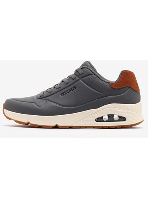 Skechers Uno - Tailored Air Erkek Gri Sneakers 183007 Char