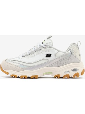 Skechers D'lites Dazzling Shine Kadın Beyaz/Gri Sneakers 150556 Wgy