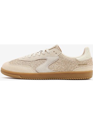 Skechers Hotshot Leopard Magic Kadın Bej Sneakers 185351 Ntmt