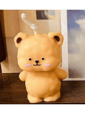 Morlalem 3 Boyutlu Mini Minyatür Pofidik Ayıcık, Küçük Ayı Silikon Kalıp K-1183