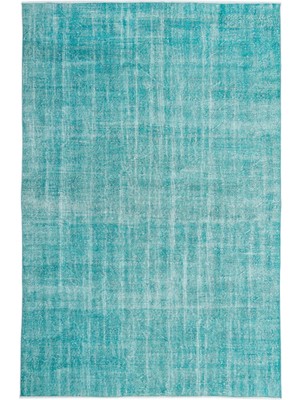 Vintage Turuncu Eskitme Yün Modern Desenli Yün Hav Toz Vermez Leke Tutmayan Salon Yolluk Mutfak El Dokuma Halı