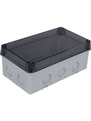 Tp Elektrik 110X180X70 (10 Çıkışlı) - Şeffaf - Vidalı Kapak H.f Ip 67 Termoplastik Buat