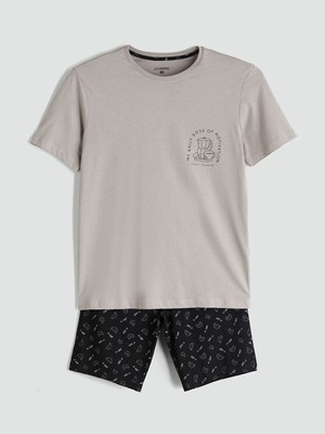 Lc Waikiki Yeni Sezon Standart Kalip Erkek Sortlu Pijama Takimi - S5R768Z8