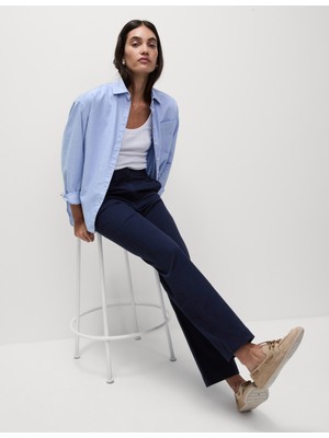 Marks & Spencer Yüksek Bel Straight Leg Chino Pantolon