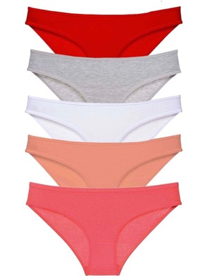 5 Adet Süper Eko Set Likralı Kadın Slip Külot 519