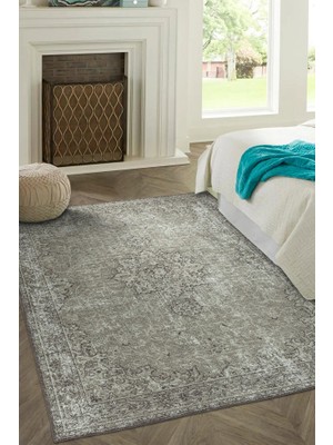 Hali.Net 150x150 cm Gri Halı | Salon Yatak Odası Halısı | Hav Vermez Leke Tutmaz | FL56-KARE