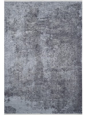 Hali.Net 80x150 cm Gri Dijital Baskı Etnik Patchwork Halı | Mutfak Balkon Salon Halısı | Hav Vermez Hipoalerjenik | HALN-HLN1843