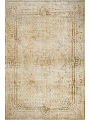 Hali.Net 80x150 cm Bej Modern Etnik Vintage Halı | Mutfak Balkon Salon Halısı | Hav Vermez Leke Tutmaz | SRK_VİNTAGE-133