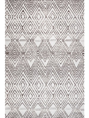 Hali.Net 120x120 cm Kahverengi Krem Baklava Bohem Geometrik Yıkanabilir Halı | Salon Yatak Odası Halısı | Leke Tutmaz Hipoalerjenik | CREA_MONACO-19710