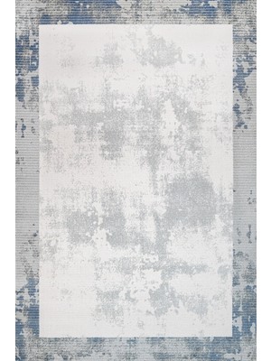 Hali.Net 120x120 cm Gri Açık Gri Soyut Modern Soyut Yıkanabilir Halı | Salon Yatak Odası Halısı | Leke Tutmaz Hipoalerjenik | 11555-DAİRE