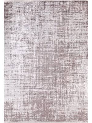 Hali.Net 80x150 cm Bej Açık Gri Doku Modern Soyut Halı | Salon Mutfak Halısı | Hav Vermez Hipoalerjenik | HALN-HLN855
