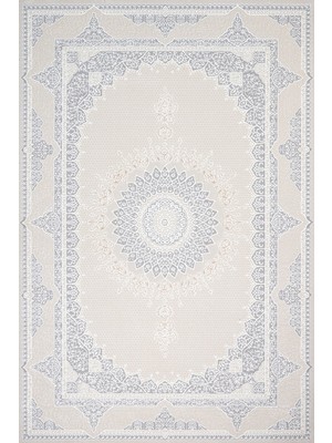 Bespoky 120x180 cm Krem Venus Modern Yıkanabilir Halı | Yatak Odası Çocuk Odası Halısı | Leke Tutmayan Kaymaz | CREA_VENUS-4301