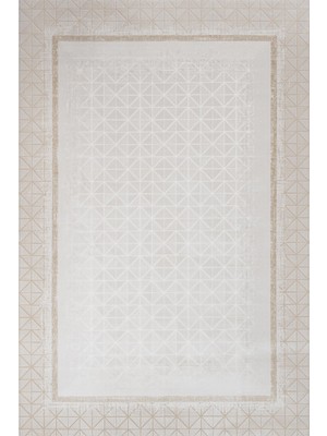 Vizon Geometrik Etnik Modern Desenli Pamuk Makinada Yıkanabilir Hav Toz Vermez Leke Tutmayan Kaymaz Taban Dijital Makine Baskı Salon Yolluk Mutfak Halı