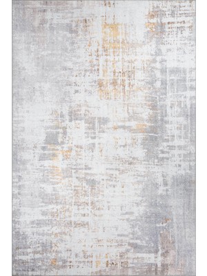 Angie Geometrik Krem Bambu Dikdörtgen Modern Desenli Akrilik Hav Vermeyen Leke Tutmayan Kolay Temizlenen Yumuşak Makine Salon Yolluk Mutfak Halı