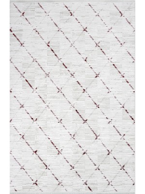 Johanna Geometrik Krem Bambu Kare Modern Desenli Akrilik Hav Vermeyen Leke Tutmayan Kolay Temizlenen Yumuşak Makine Salon Yolluk Mutfak Halı