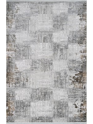 Hali.Net 120x200 cm Gri Stone İskandinav Modern Halı | Yatak Odası Çocuk Odası Salon Halısı | Hav Vermez Leke Tutmaz | STONE-17187K