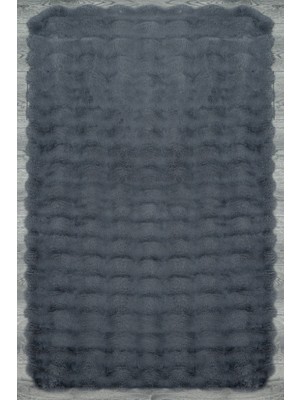 Travers Düz Antrasit Polyester Oval Modern Desenli Akrilik Hav Vermeyen Leke Tutmayan Kolay Temizlenen Yumuşak Makine Salon Yolluk Mutfak Halı