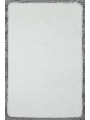 Traci Düz Krem Polyester Daire Modern Desenli Akrilik Hav Vermeyen Leke Tutmayan Kolay Temizlenen Yumuşak Makine Salon Yolluk Mutfak Halı