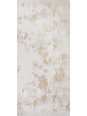 Hali.Net 120x120 cm Gold Modern Stone Halı | Yatak Odası Çocuk Odası Salon Halısı | Hav Vermez Leke Tutmaz | NEXUS-NX008A