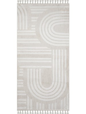 Hali.Net 120x120 cm Krem Halı | Salon Yatak Odası Halısı | Hav Vermez Leke Tutmaz | TABLO-TL005A