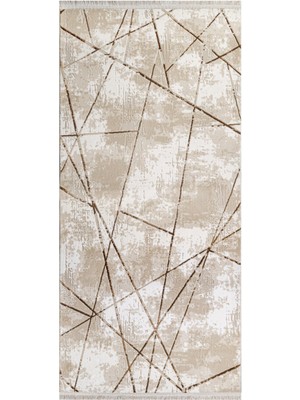 Hali.Net 120x120 cm Bej Halı | Salon Yatak Odası Halısı | Hav Vermez Leke Tutmaz | TOKYO-1753